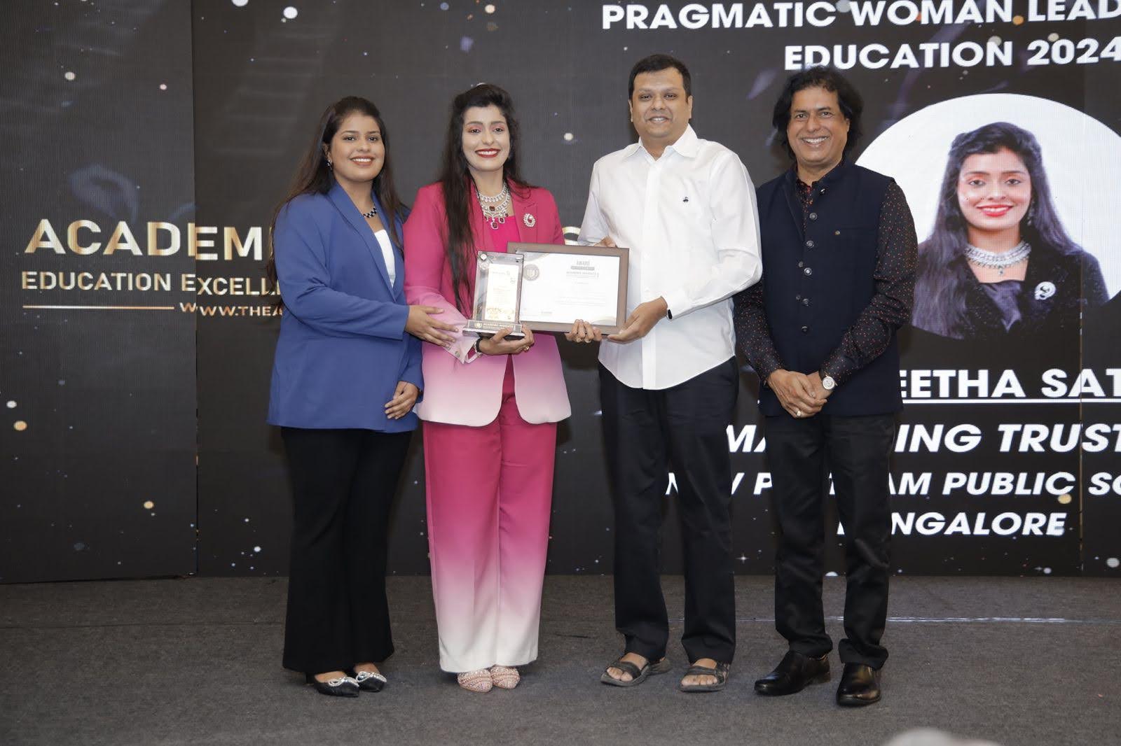 Pragmatic women leaders in education - award